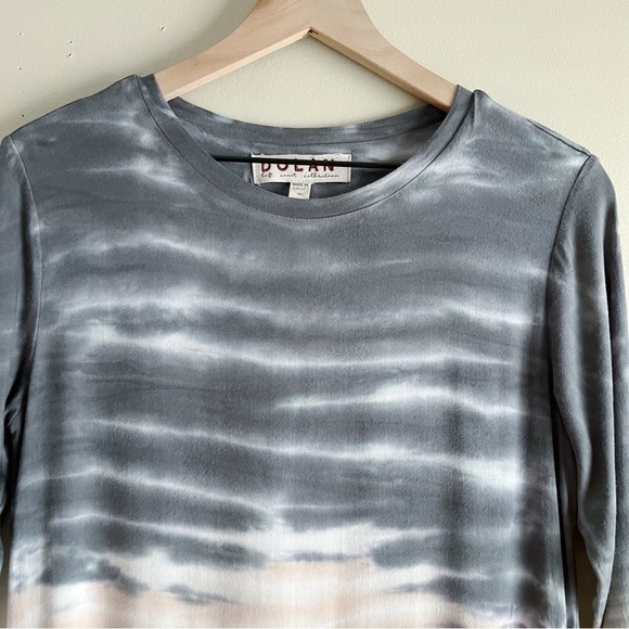 Anthropologie Dolan Trina Tie-Dye Midi Dress in Gray and Cream, Size XS - Picture 3 of 11